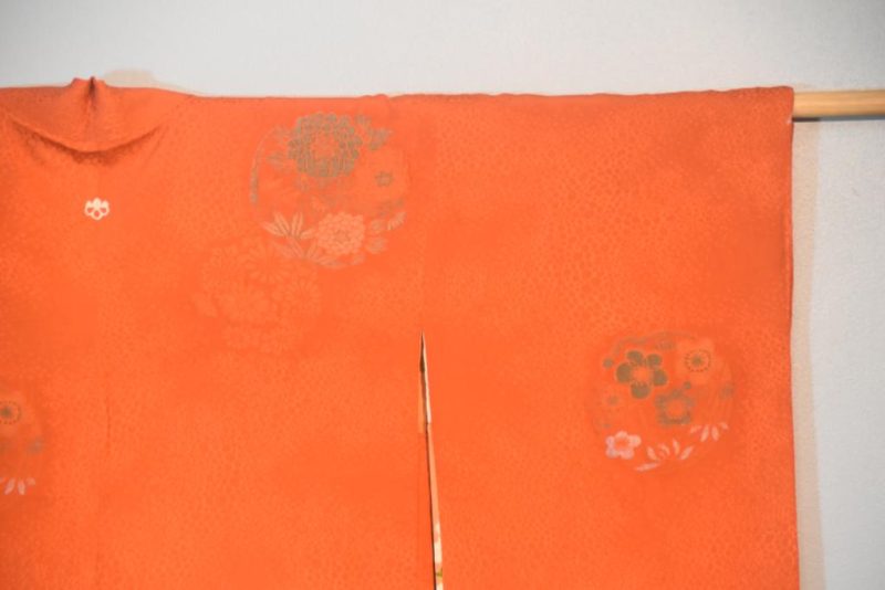 Rusty Red Silk Haori Jacket - Image 3