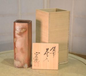 Japanese Bizen Pottery Vase Height:210mm