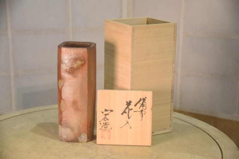 Japanese Bizen Pottery Vase Height:210mm