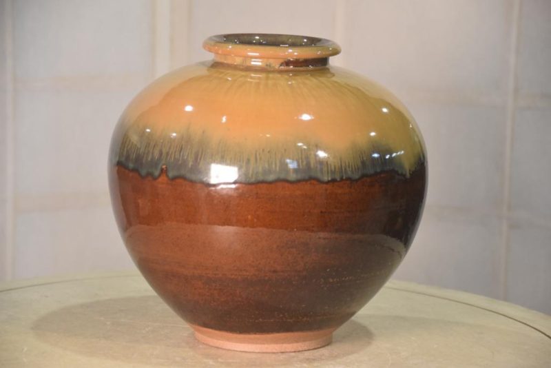 Contemporary Japanese Pottery Vase Width:250mm - Image 5