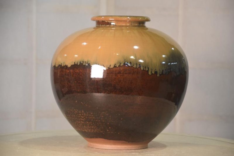 Contemporary Japanese Pottery Vase Width:250mm - Image 3