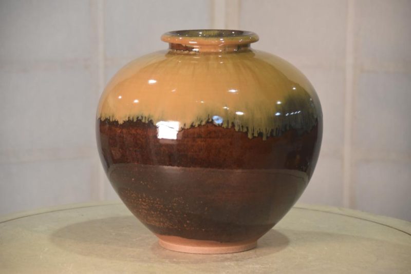 Contemporary Japanese Pottery Vase Width:250mm - Image 4