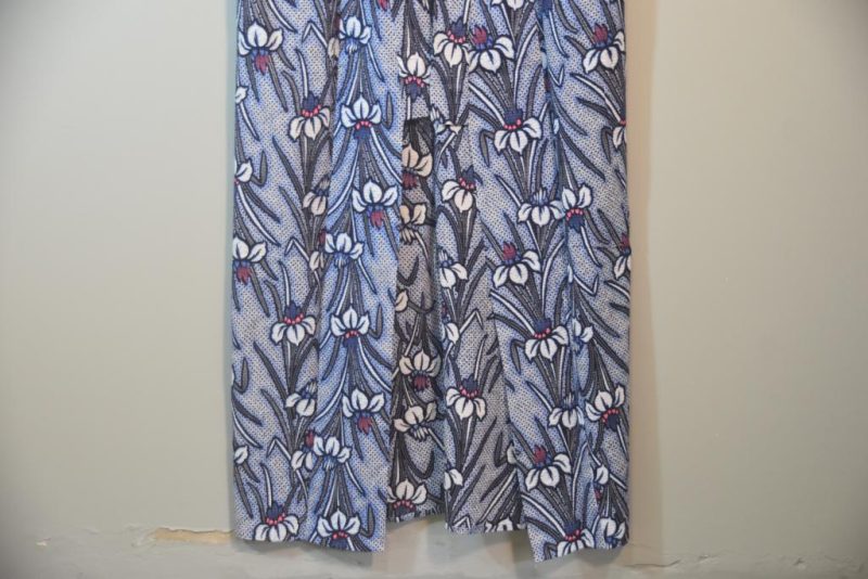 Blue Iris Japanese Cotton Shibori Vintage Yukata - Image 8