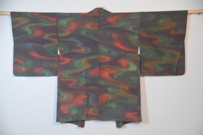 Rainbow Swirls Vintage Haori Jacket - Image 5