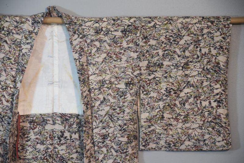 Autumn Tones with Silver Japanese Vintage Haori Jacket - Image 6
