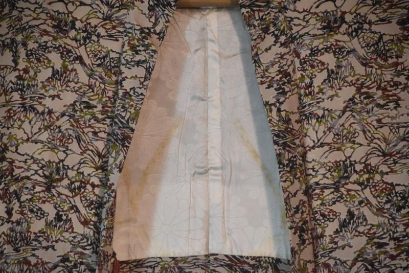 Autumn Tones with Silver Japanese Vintage Haori Jacket - Image 3