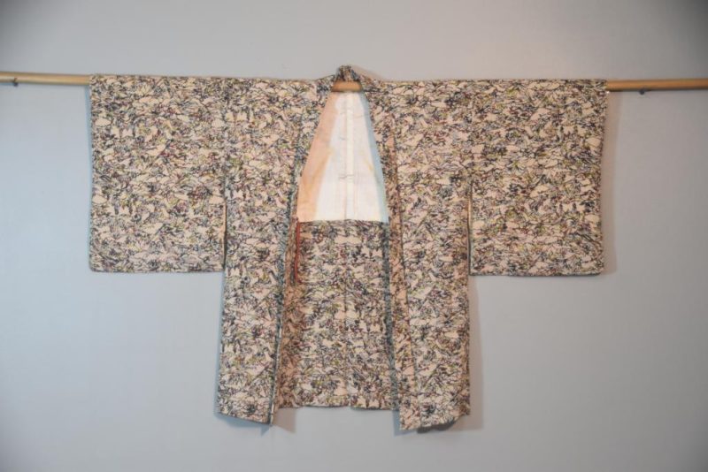 Autumn Tones with Silver Japanese Vintage Haori Jacket