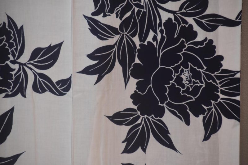 Inky Blue on White Vintage Japanese Cotton Yukata - Image 3