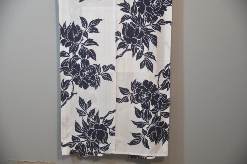 Inky Blue on White Vintage Japanese Cotton Yukata - Image 11