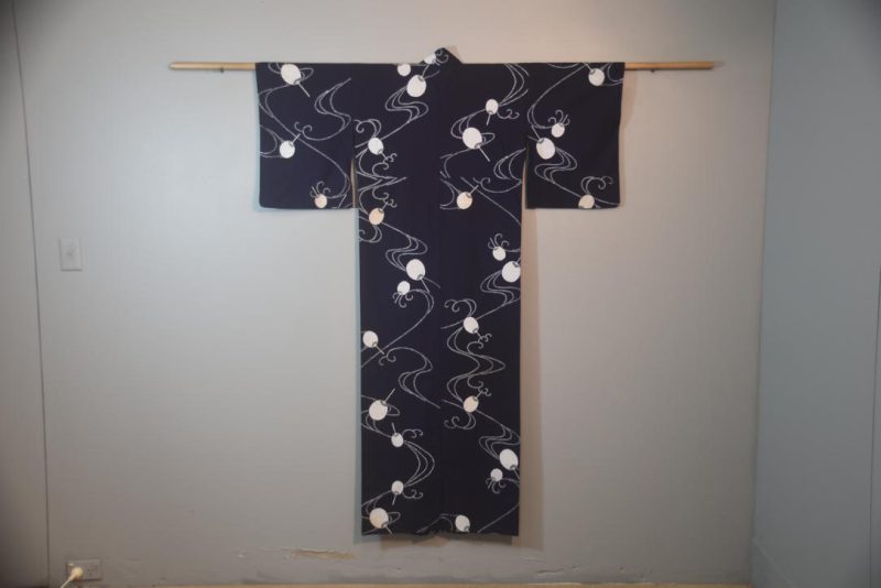Japanese Fan Vintage Cotton Yukata
