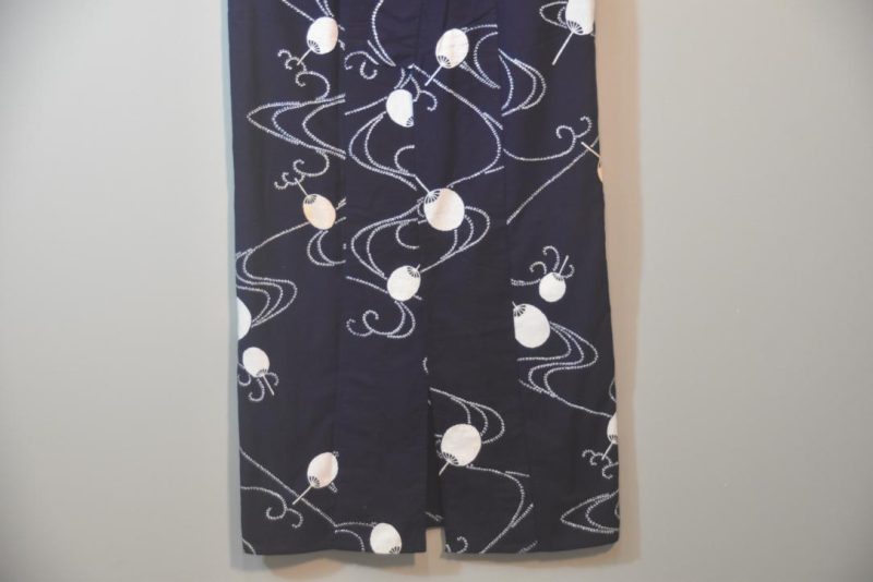 Japanese Fan Vintage Cotton Yukata - Image 7