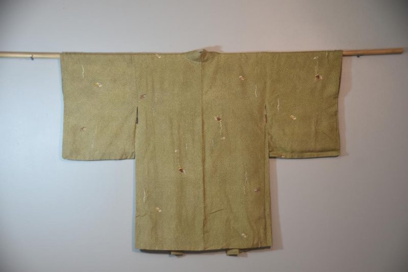 Moss Green Lightweight Japanese Vintage Haori Jacket - Image 5