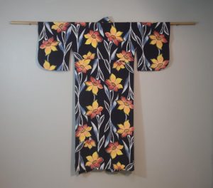 Summer Tiger Lily Vintage Japanese Cotton Yukata