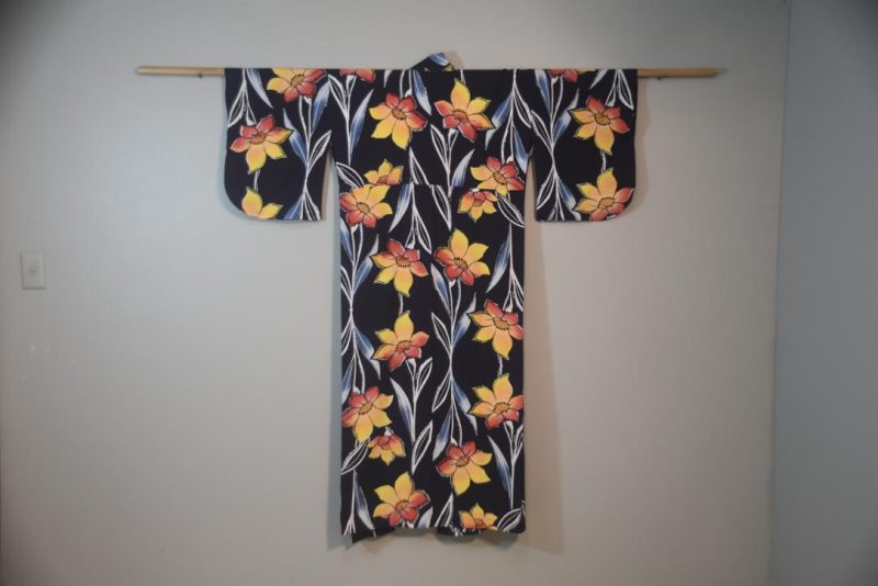 Summer Tiger Lily Vintage Japanese Cotton Yukata