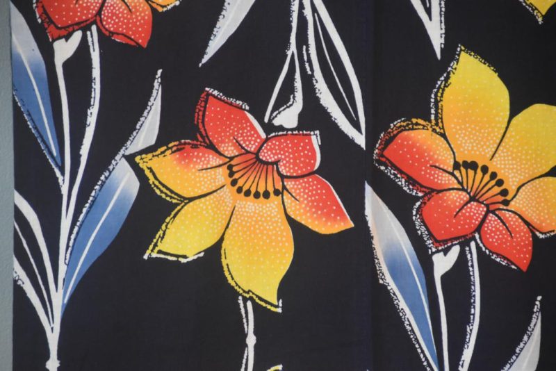 Summer Tiger Lily Vintage Japanese Cotton Yukata - Image 2