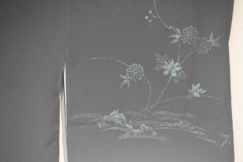 Metallic Thread Daisy Vintage Haori Jacket - Image 4
