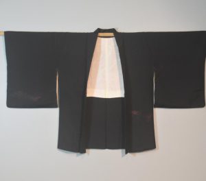 Japanese Botanical Metallic Thread Vintage Haori Jacket