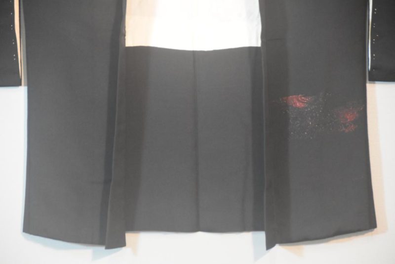 Japanese Botanical Metallic Thread Vintage Haori Jacket - Image 9