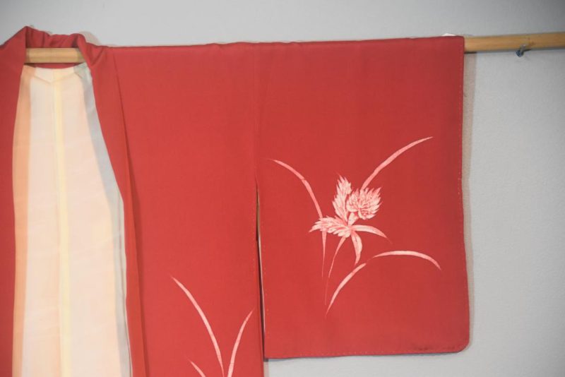 Red Iris Vintage Haori Jacket - Image 3
