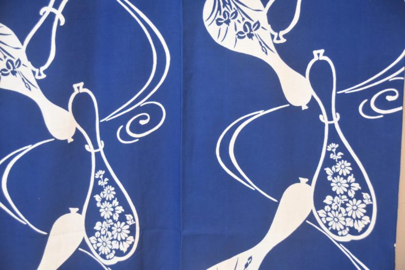 Blue Gorde Vintage Japanese Cotton Yukata - Image 6