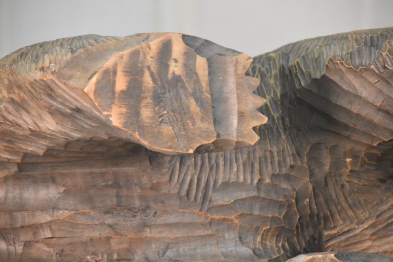 Carved Wooden Hokkaido Bear Width:500mm - Image 4