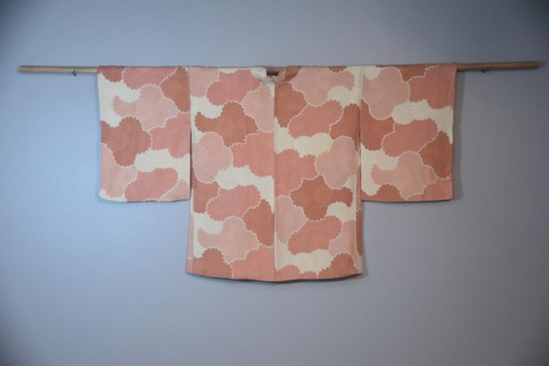 Clouds of Flowers Japanese Vintage Silk Haori Jacket - Image 5