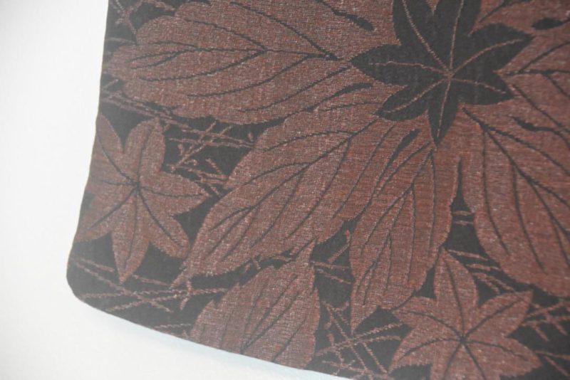 Metallic Thread with Red Japanese Vintage Silk Haori Jacket - Image 6