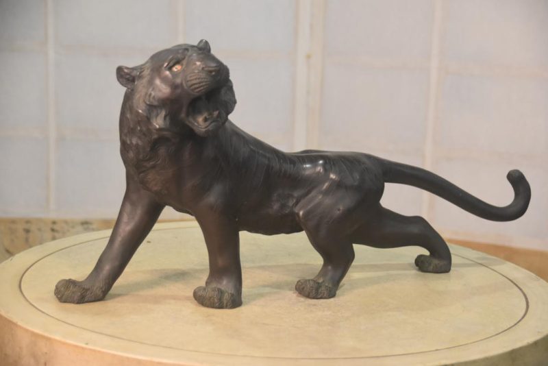 Japanese Bronze Tiger Width:580mm.