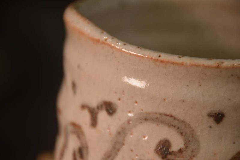 Japanese Shino Pottery Chawan Tea Bowl in a Box Width:130mm - Image 2
