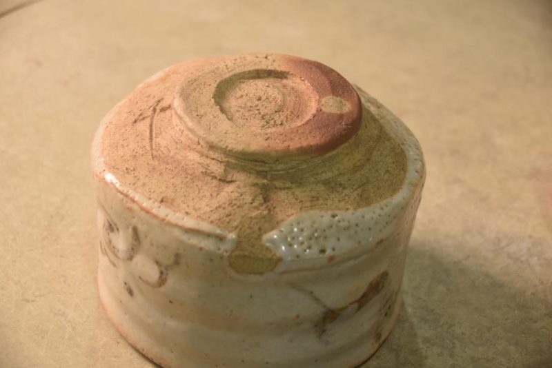 Japanese Shino Pottery Chawan Tea Bowl in a Box Width:130mm - Image 5