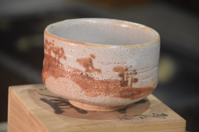Shino Tea Bowl (Chawan) Width:125mm