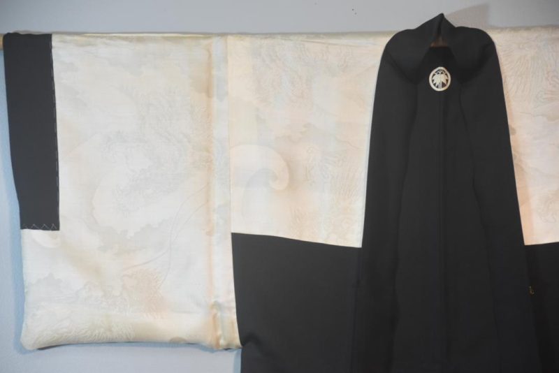 Mythical Tiger Vintage Japanese Silk Mans Haori - Image 6