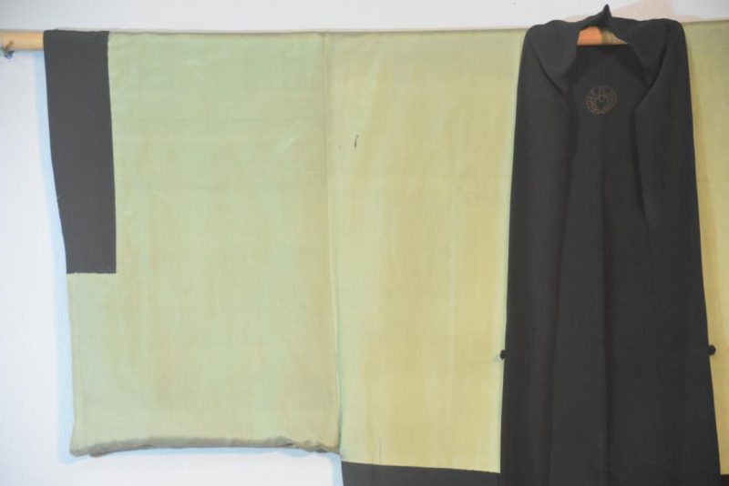 Ocean Sailing Vintage Japanese Silk Mans Haori - Image 8