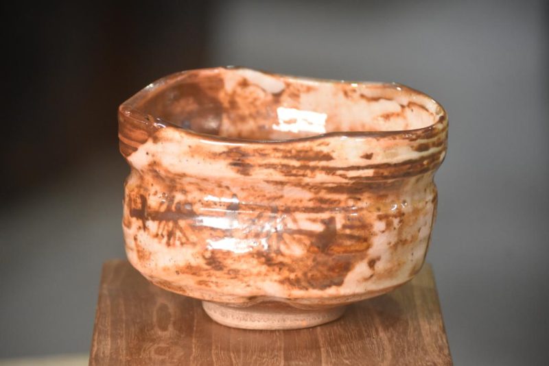 Chawan Tea Bowl in a wooden box Width:125mm