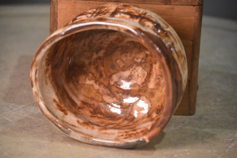 Chawan Tea Bowl in a wooden box Width:125mm - Image 5