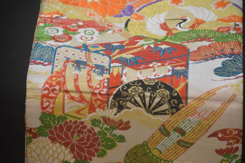 Vintage Maru Obi Sash Table Runner Length 4000mm - Image 2