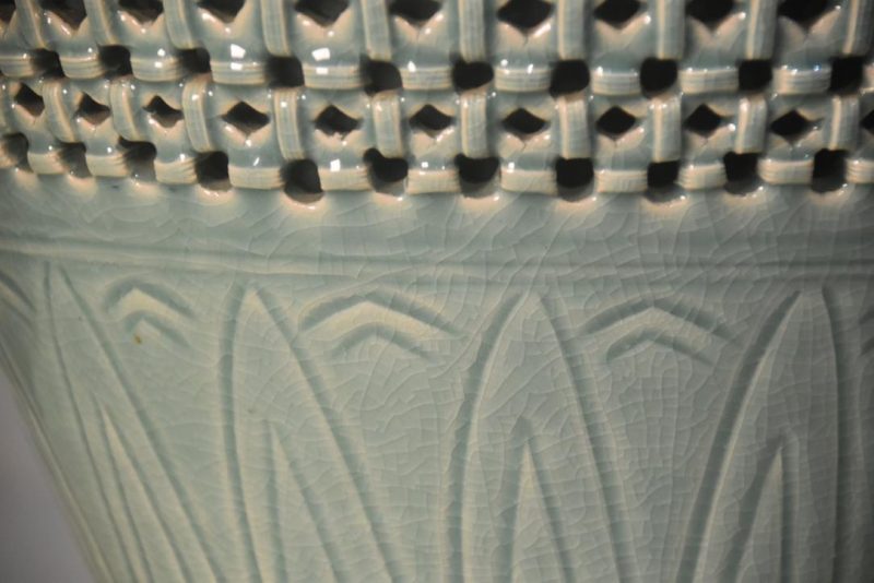 Korean Celadon Vase Width:340mm - Image 2