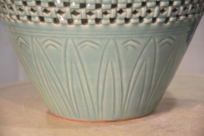 Korean Celadon Vase Width:340mm - Image 5