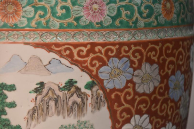 Coloured Imari Hibachi Width:300mm - Image 3