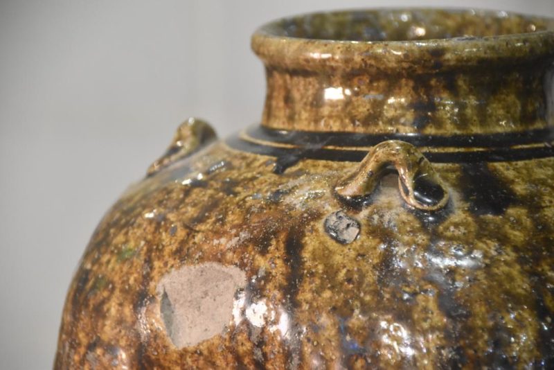Shigaraki Wood Fired Tsubo Vase Width:230mm - Image 6