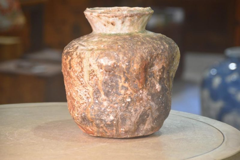 Shigaraki Wood Fired Tsubo Vase Height:220mm - Image 5