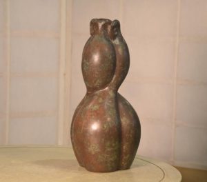 1950's Bronze Gourd Vase Height:310mm