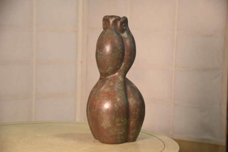 1950's Bronze Gourd Vase Height:310mm