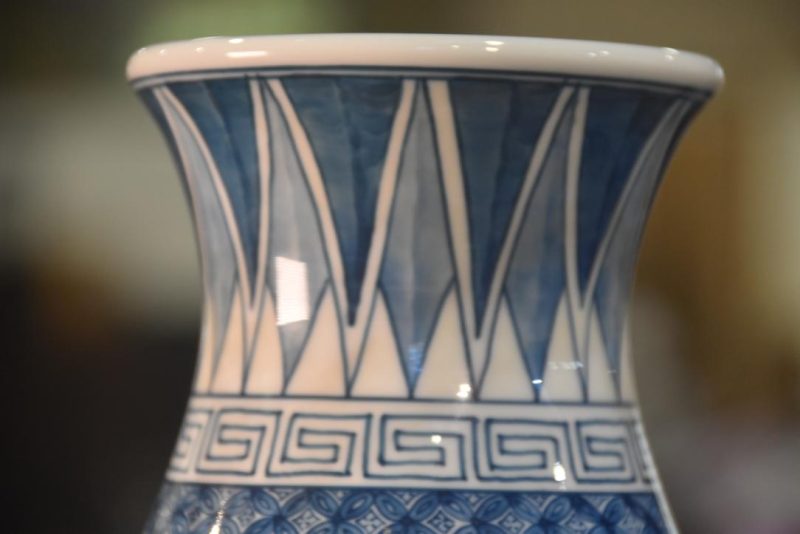 Japanese Fukugawa Ceramic Vase Height:580mm - Image 2