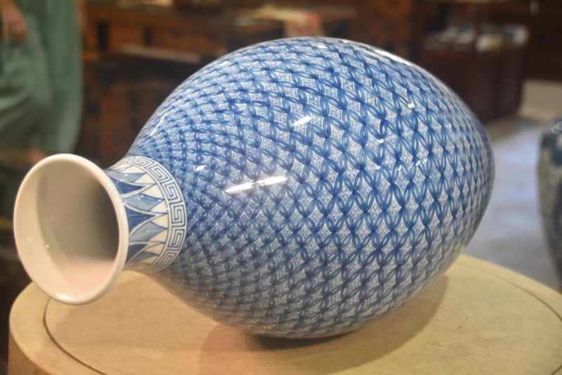 Japanese Fukugawa Ceramic Vase Height:580mm - Image 5