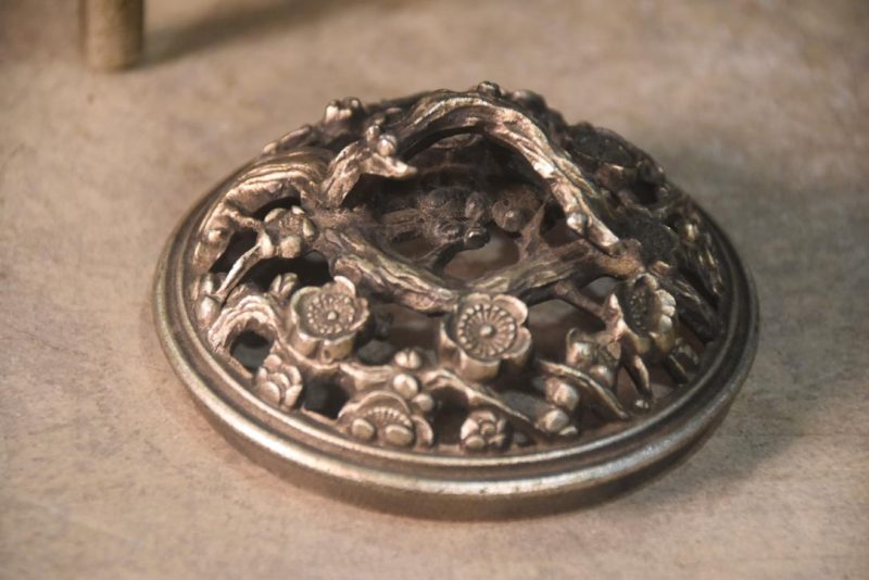 Japanese Bronze Incense Burner Width:110mm - Image 8