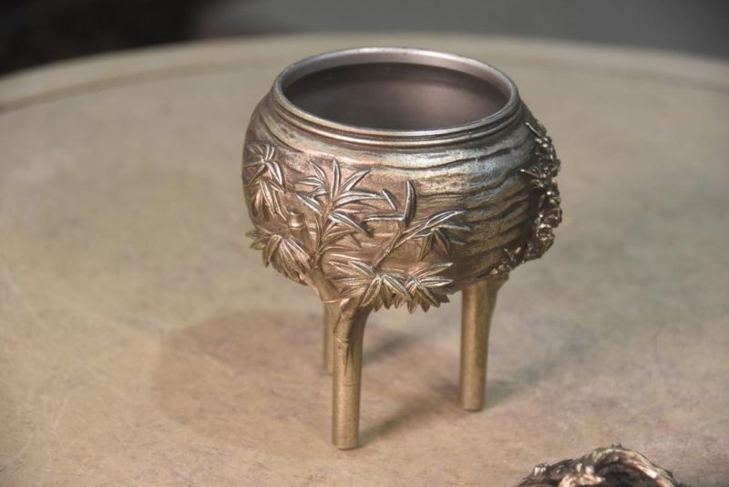 Japanese Bronze Incense Burner Width:110mm - Image 7
