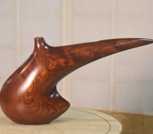 Burl Elm Wooden Vase Width:470mm