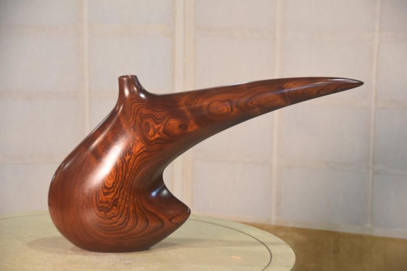 Burl Elm Wooden Vase Width:470mm