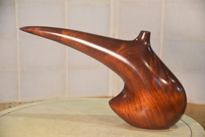 Burl Elm Wooden Vase Width:470mm - Image 7
